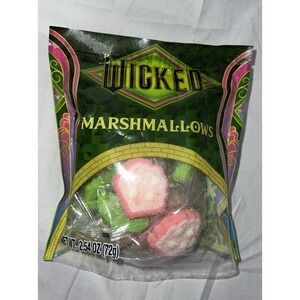 New Wicked Candy Marshmallow 12 Count Green Pink Candy 2.54oz Hats Crowns Good